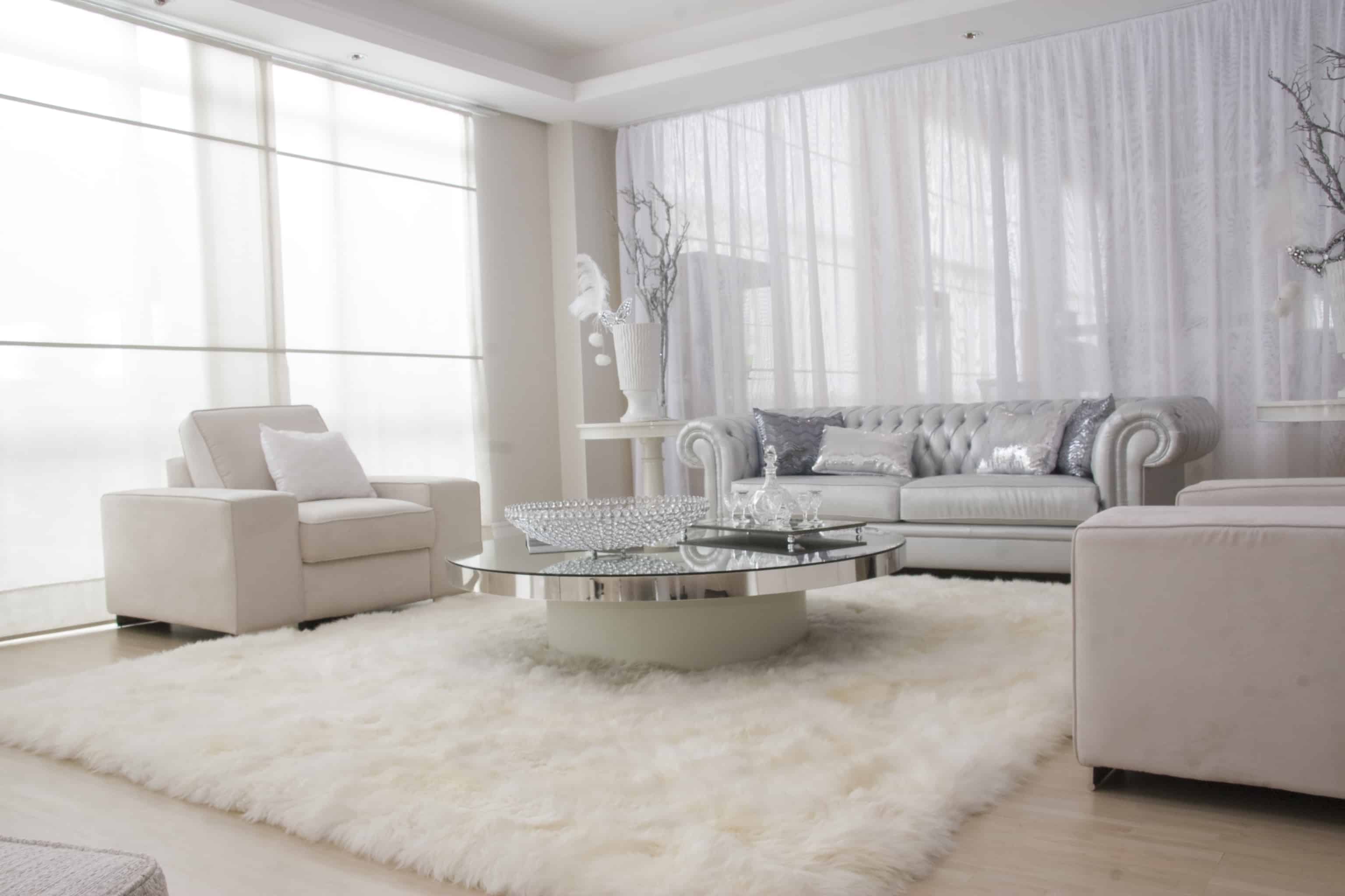 elegant white living room furniture