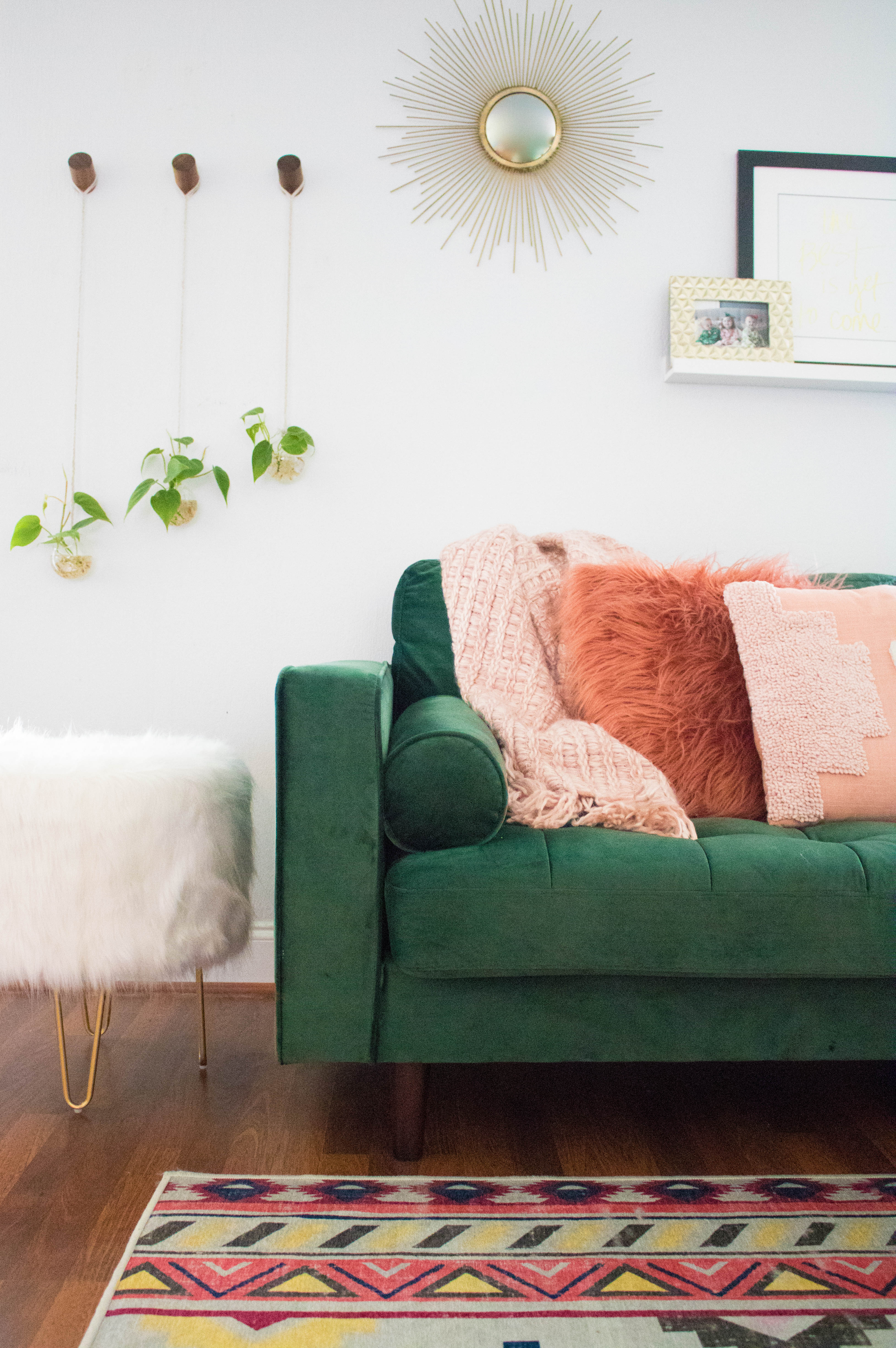 green furniture living room