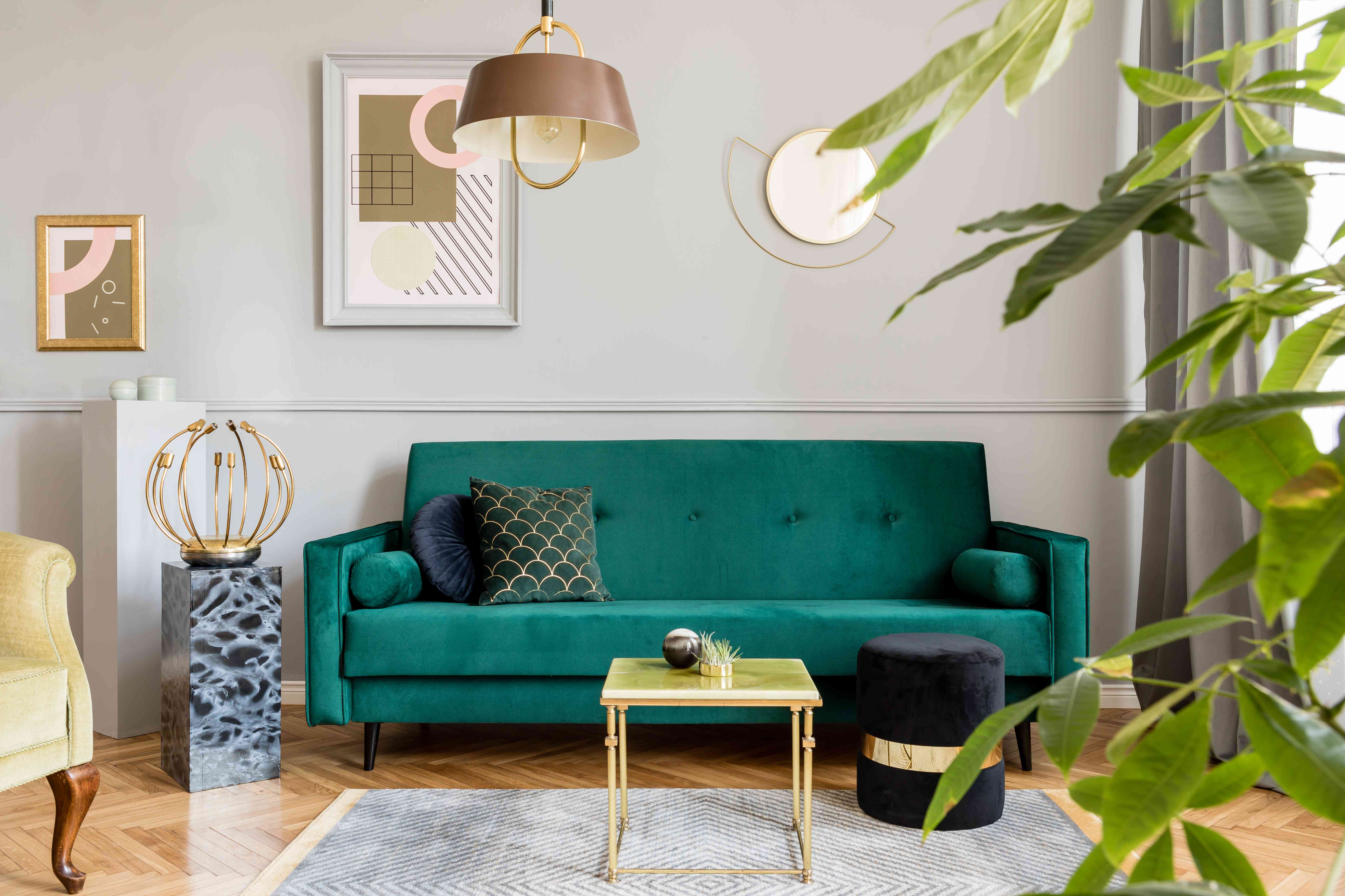 green living room furniture sets