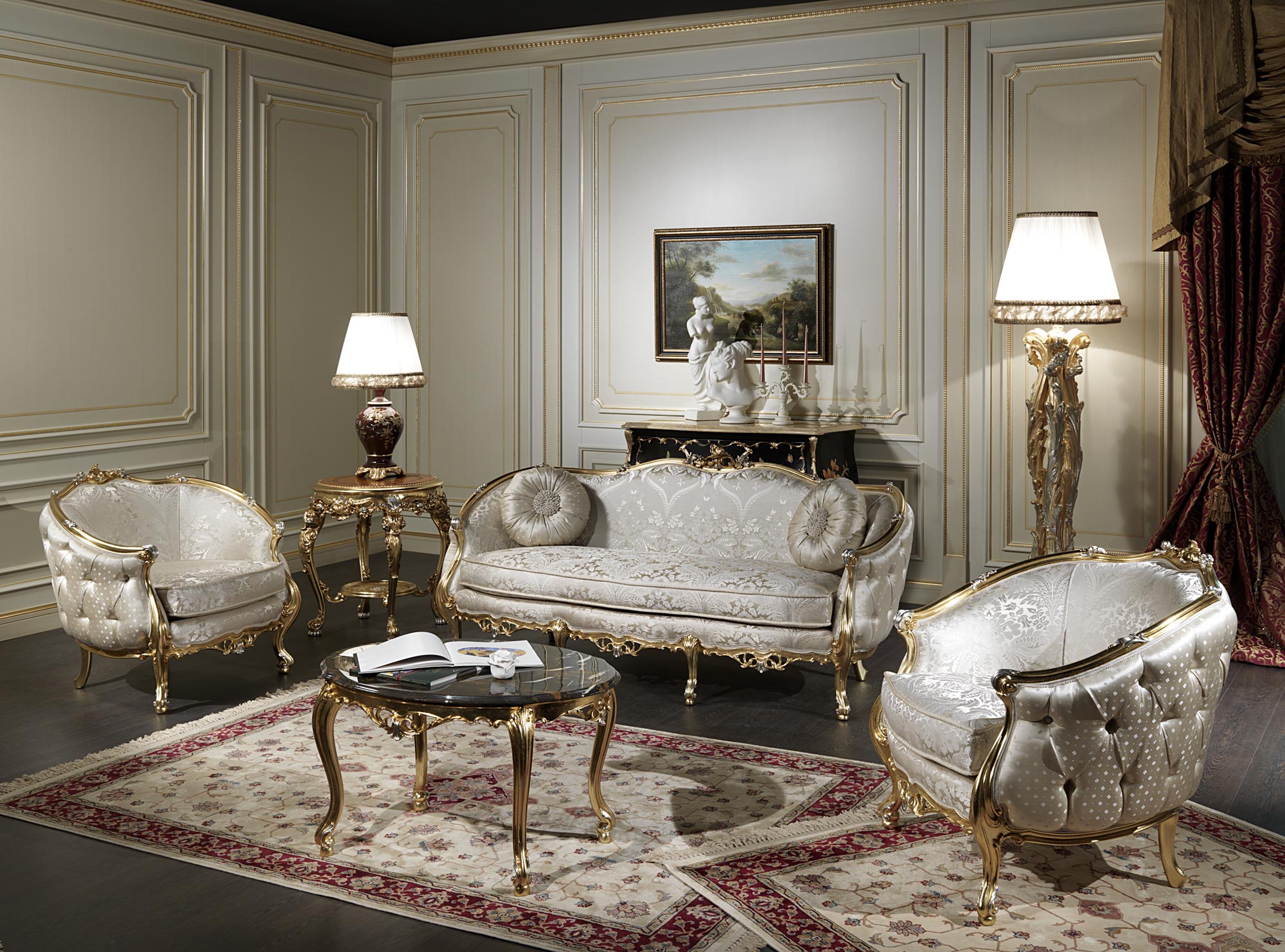 luxury living room furniture italy