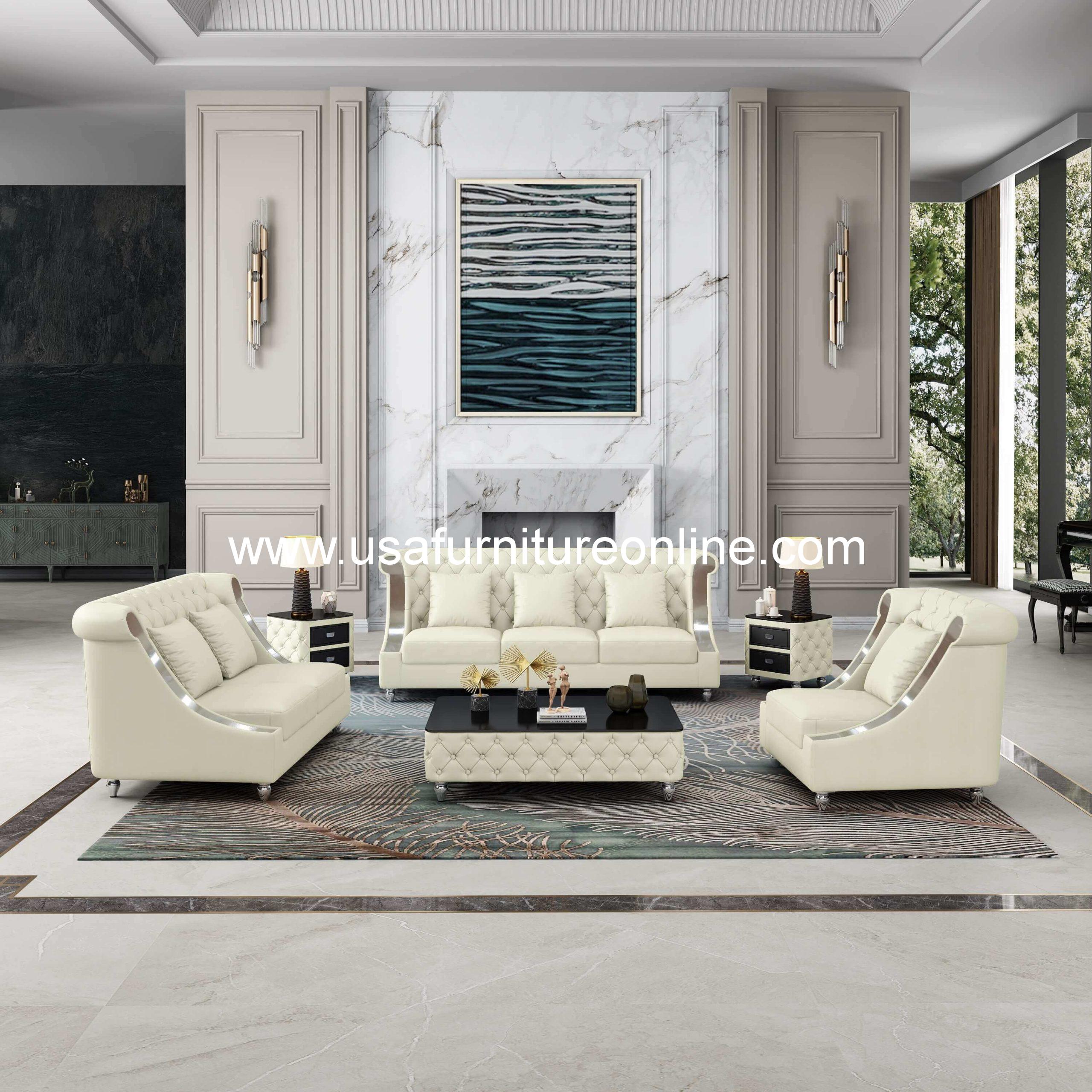 luxury white living room furniture