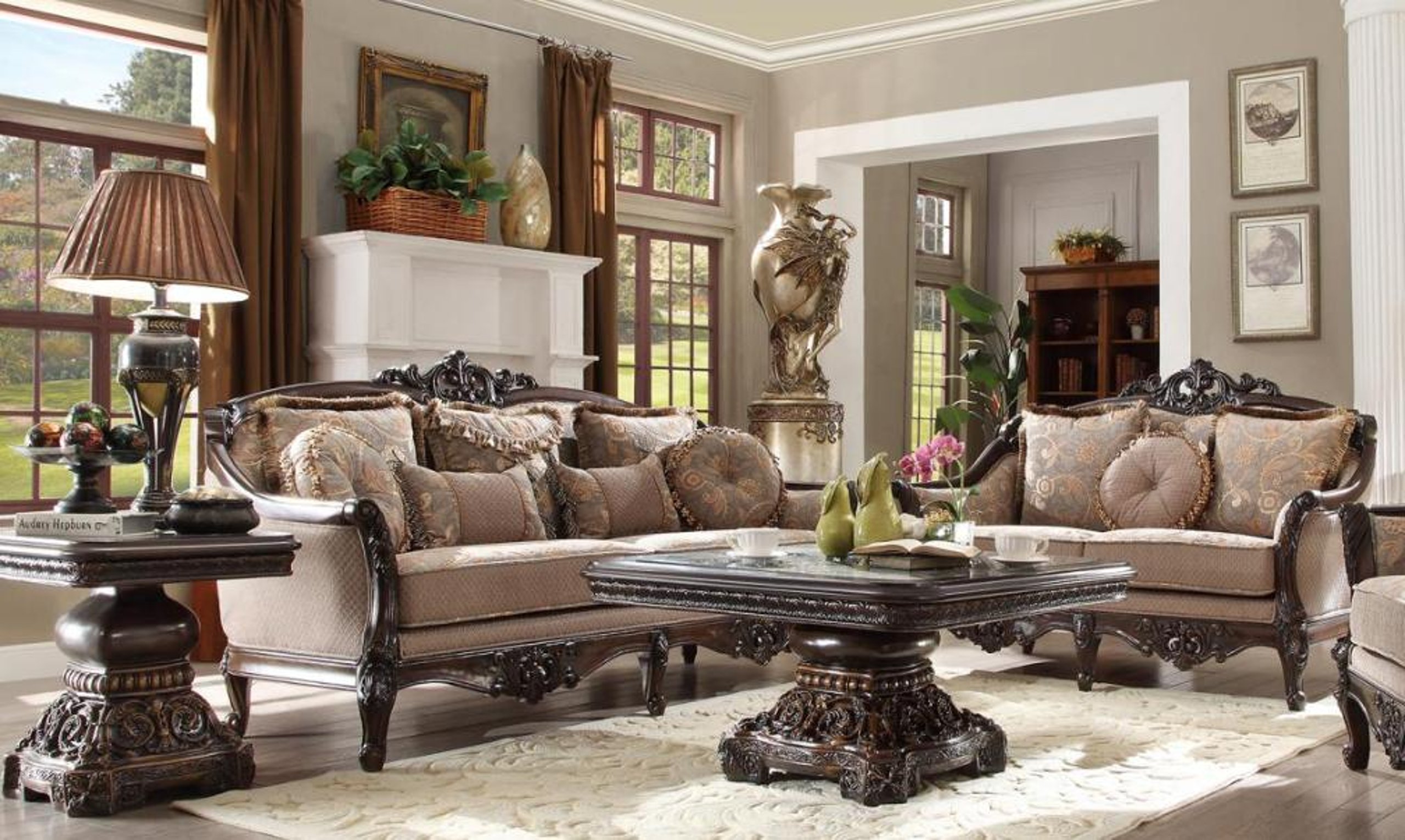 mahogany living room furniture